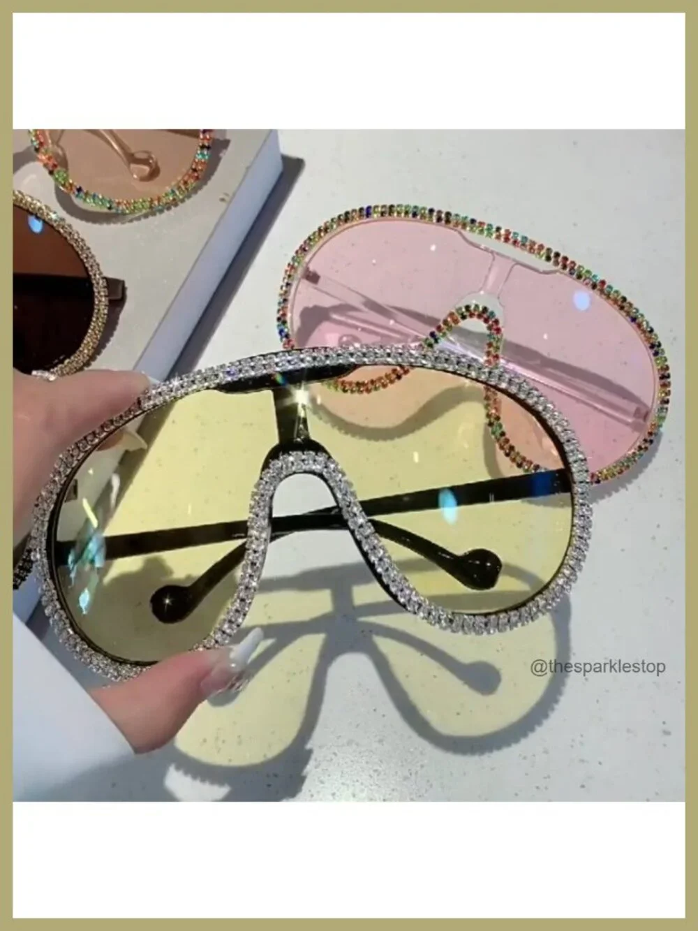 Oversized Shield Sunglasses Women Men UV400 Non-Polarized Retro Punk Frame